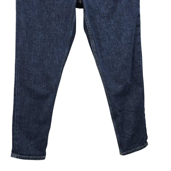 Re/Done 90s High Rise Ankle Crop Button fly Denim Indigo Denim Jeans - Picture 6 of 13